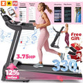 3.75HP Smart Digital Folding Exercise Machine - Electric Motorized Treadmill
