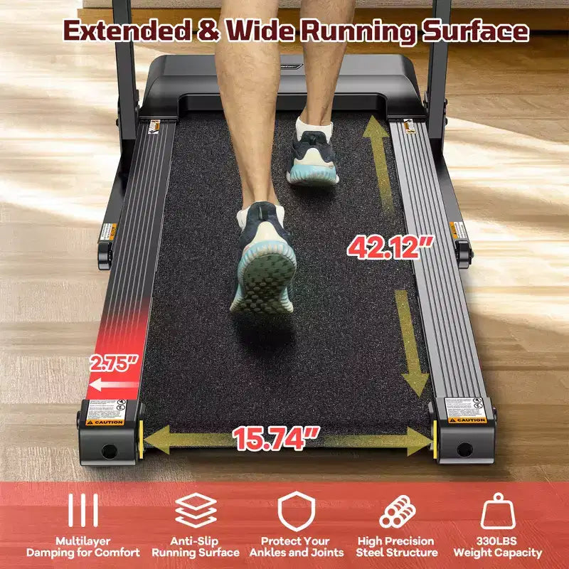 Tapis de course électrique motorisé pliable intelligent 3,75 CV