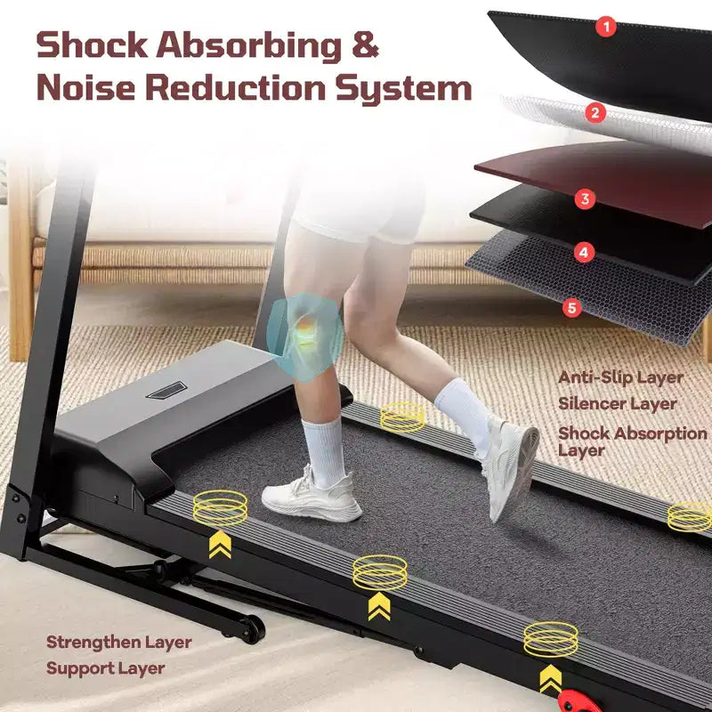 Tapis de course électrique motorisé pliable intelligent 3,75 CV
