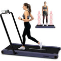 Squatz 2-in-1 Walking Pad with Vibration Plates and Handlebar  Blue