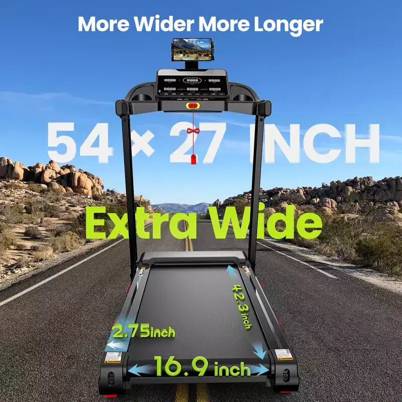 Tapis de course 4 en 1 pour la maison, pliable 3,75 CV avec inclinaison de 10 %, vitesse de marche/course 0,9-14 km/h, capacité 136 kg, 105 programmes, contrôle par application