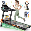 Easter Special 4-in-1 Folding Treadmill with Bluetooth Speakers, APP Control & LED Display, 5HP, 12MPH