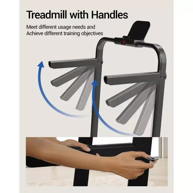 4-in-1 Foldable Walking Pad with Handle, 14% Incline Under-Desk Treadmill for Home, 2.5 HP Quiet Brushless Motor
