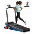 15% Incline Walking Pad Treadmill with Handle Bar - 2.5HP Quiet Folding Treadmill for Home Office Under Desk Portable Walking Pad with 220LBS Capacity