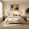 Christopher Knight Home Hollis Modern Boucle Upholstered Bed with Wingback Headboard, White