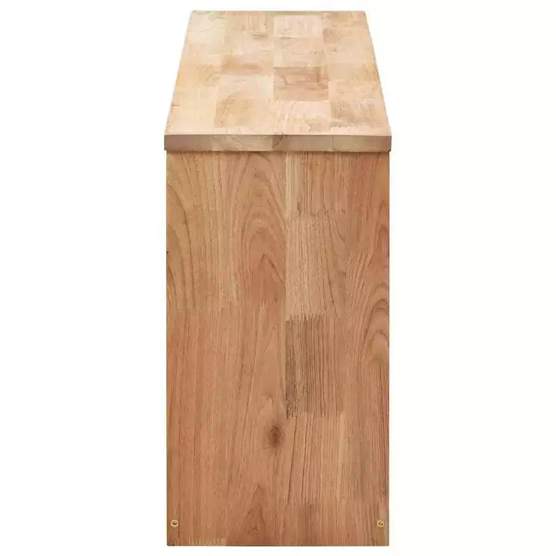 vidaXL Shoe Organizer Natural Solid walnut wood Medium Storage