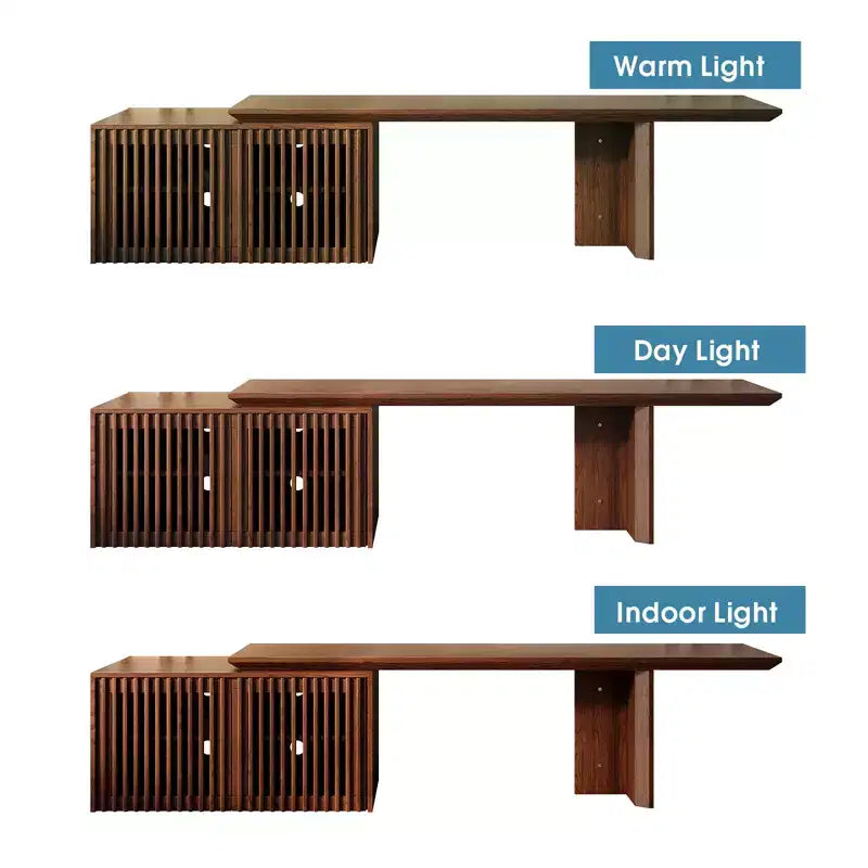 JVNOXK 60.6-84.3''Extendable TV Media Console for Up to 55 Inch, Modern TV Stand, Entertainment Center with Storage, for Living Room,Bedroom