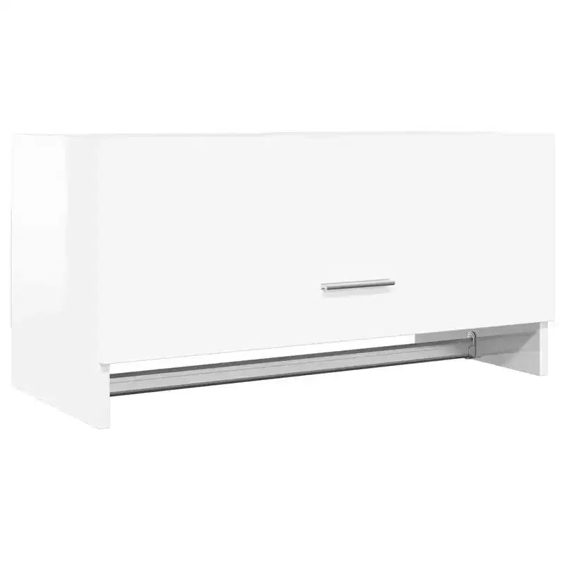 vidaXL Wardrobe High gloss white Engineered wood Compact Wardrobe