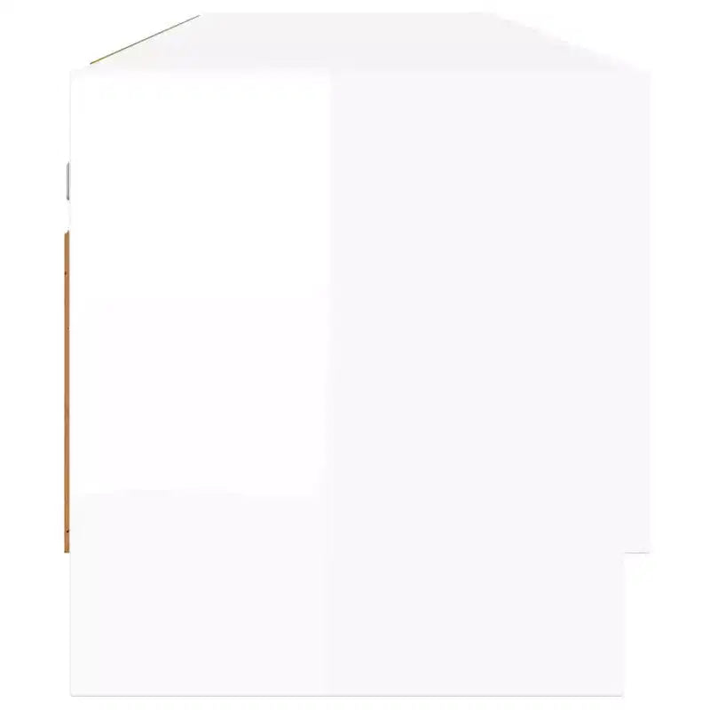 vidaXL Armoire Blanc brillant Bois d'ingénierie Armoire compacte