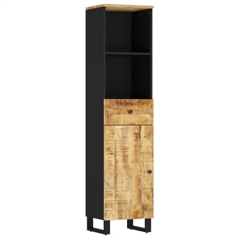 vidaXL Ensemble de meubles de salle de bain Bois de manguier massif naturel Bois de manguier moyen
