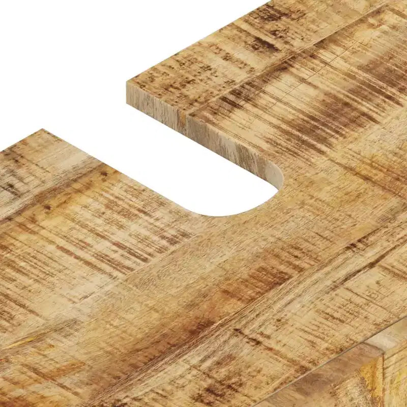 vidaXL Ensemble de meubles de salle de bain Bois de manguier massif naturel Bois de manguier moyen