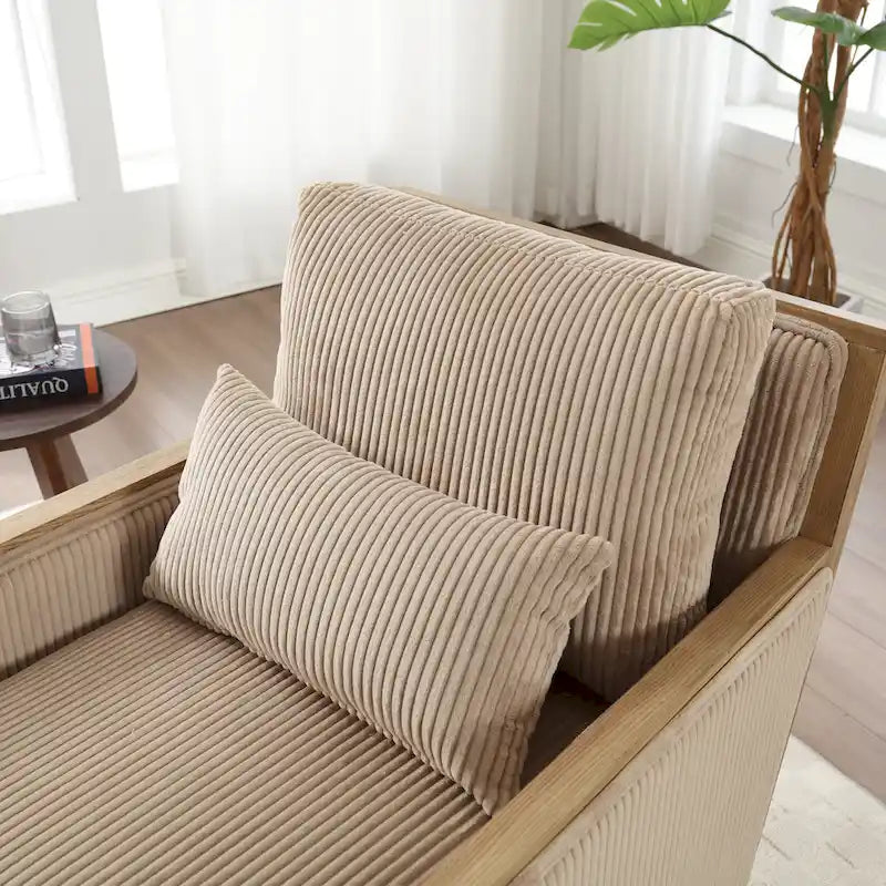 Camel Modern 26.8  Swivel Barrel Chair