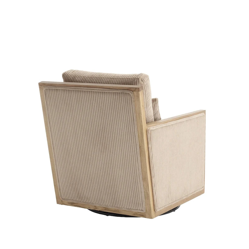 Camel Modern 26.8  Swivel Barrel Chair