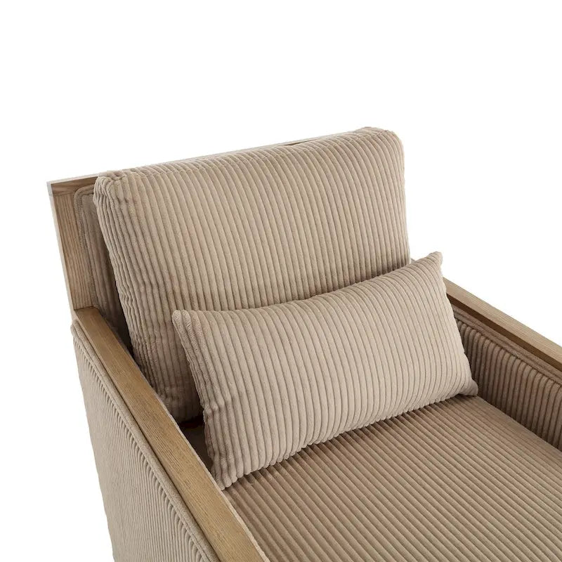 Camel Modern 26.8  Swivel Barrel Chair