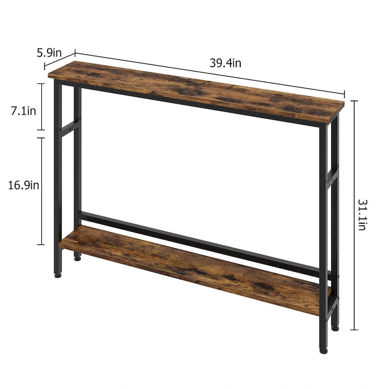 5.9  Narrow Sofa Table for Living Room