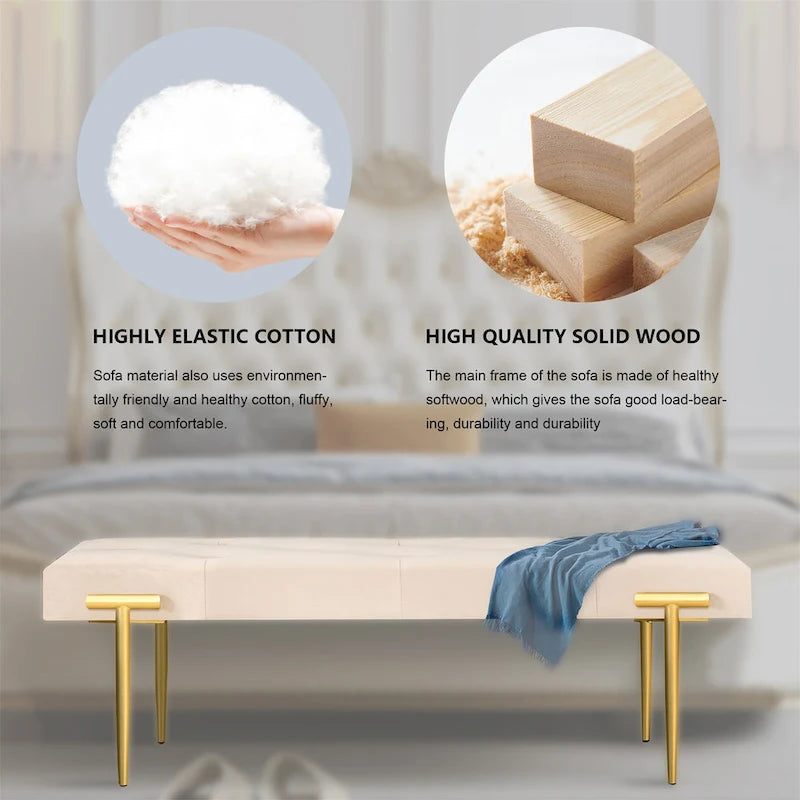 48  Modern Ottoman Bench For Bedroom Living Room Entryway