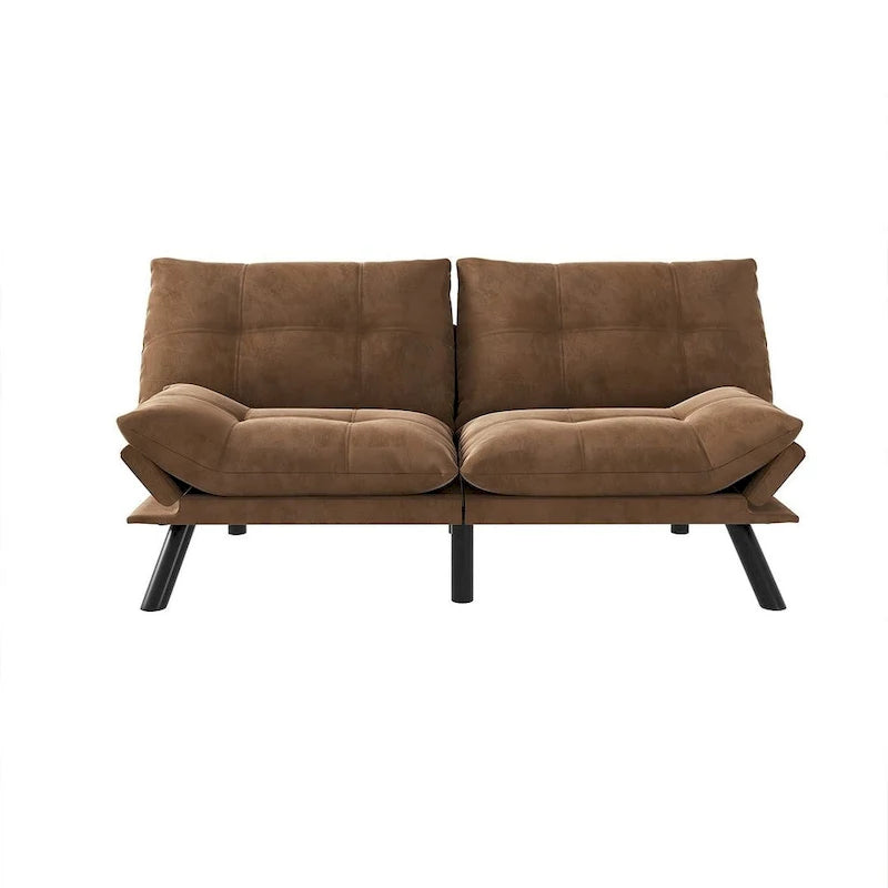 Modern Upholstered 2-Seater Sofa Bed with Adjustable Backrest and Armrests - 70:l