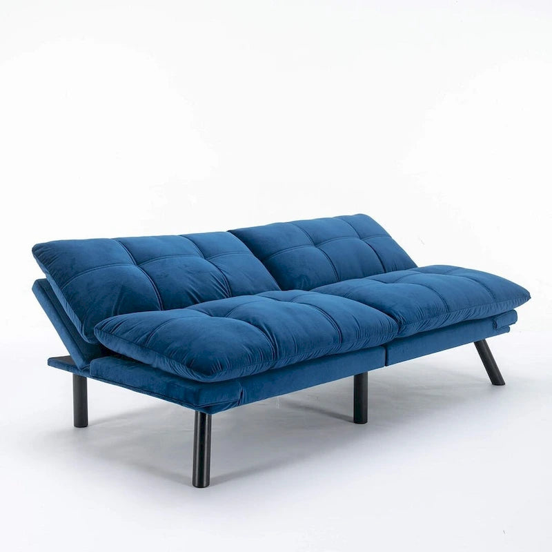 Modern Upholstered 2-Seater Sofa Bed with Adjustable Backrest and Armrests - 70:l