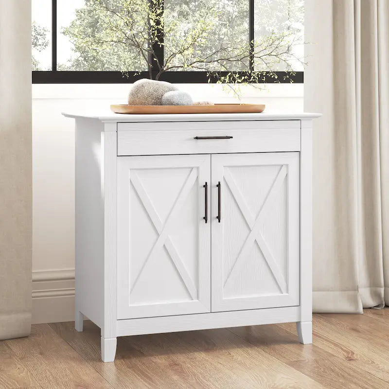 Key West Secretary Desk with Storage Cabinet by Bush Furniture