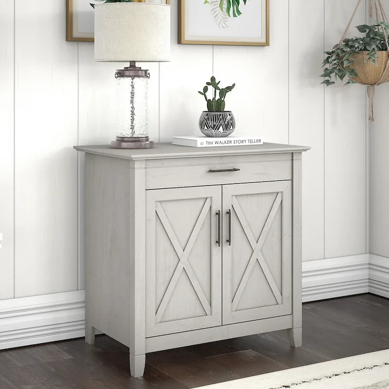 Key West Secretary Desk with Storage Cabinet by Bush Furniture