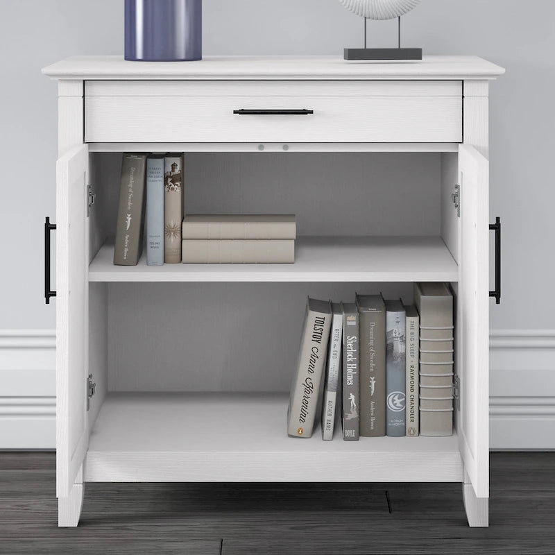 Key West Secretary Desk with Storage Cabinet by Bush Furniture
