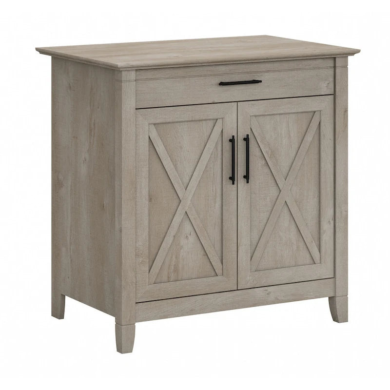 Key West Secretary Desk with Storage Cabinet by Bush Furniture