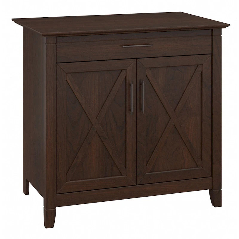 Key West Secretary Desk with Storage Cabinet by Bush Furniture