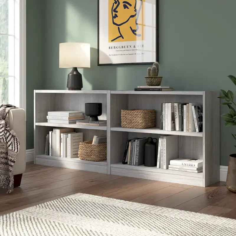 Universal Small 2 Shelf Bookcase Storage by Bush Furniture