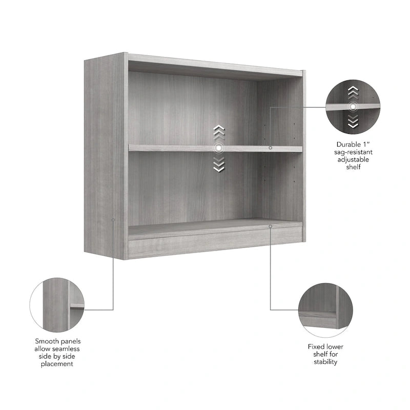 Universal Small 2 Shelf Bookcase Storage by Bush Furniture