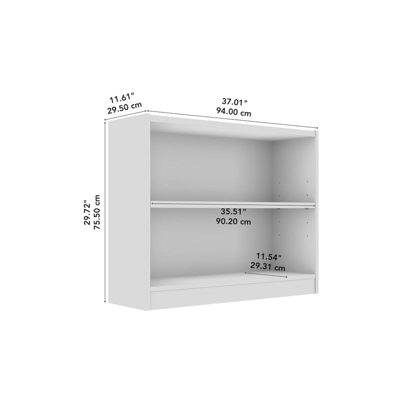 Universal Small 2 Shelf Bookcase Storage by Bush Furniture