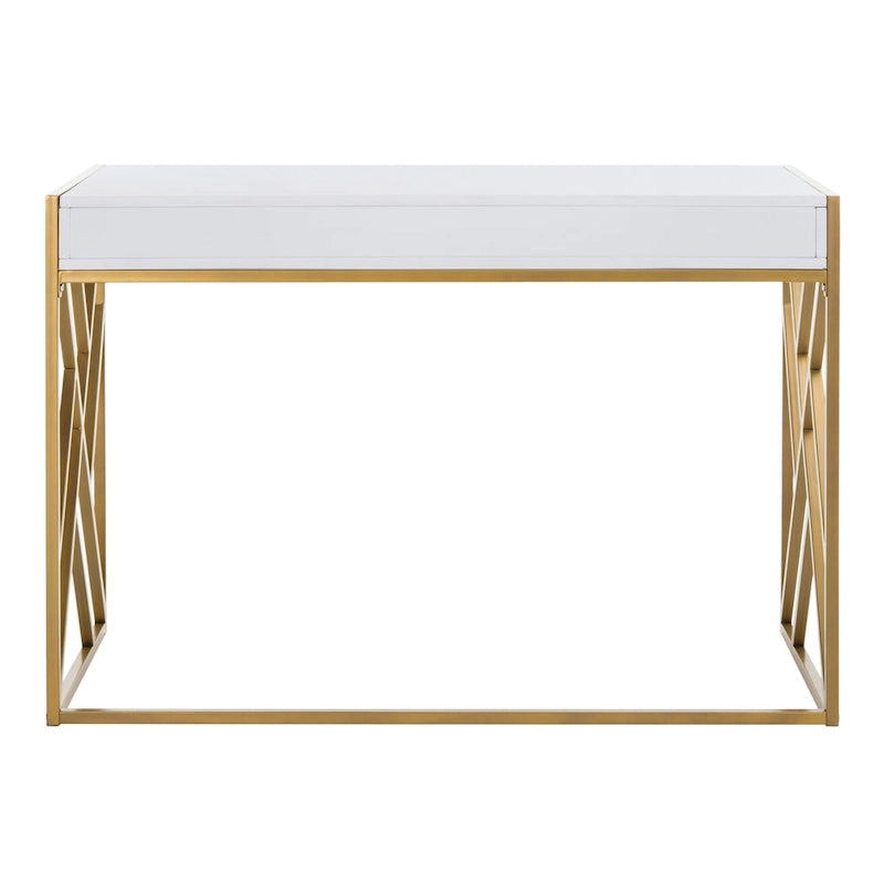 SAFAVIEH Manila Modern Dual-Tone 1-Drawer Desk
