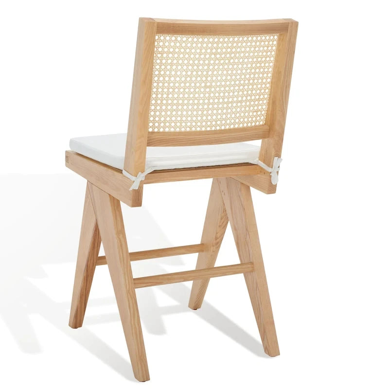 SAFAVIEH Couture Colette Rattan 22-inch Counter Stool - 18 W x 23 D x 38 H