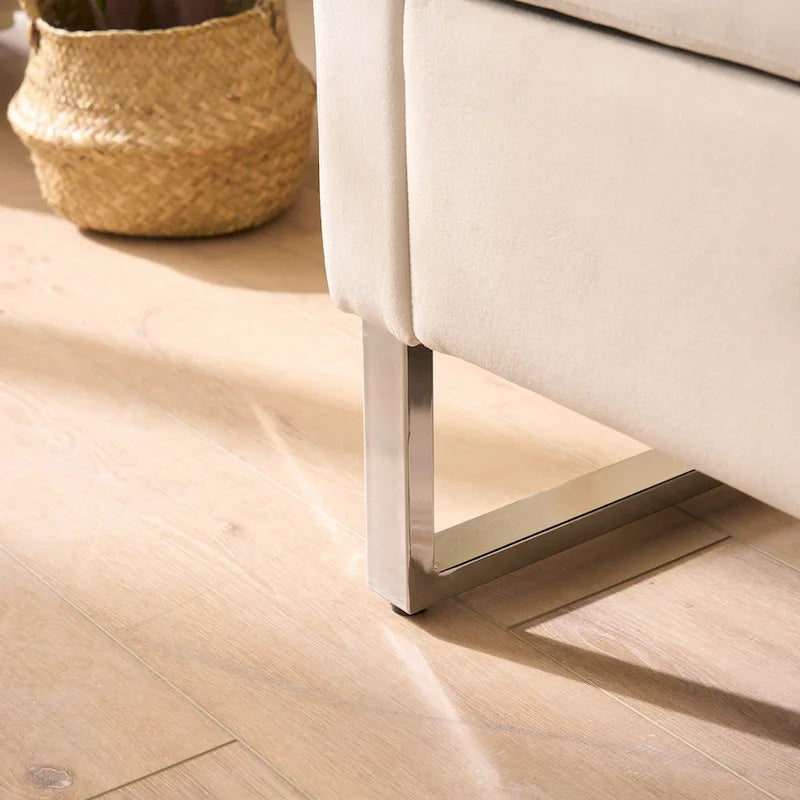 67.91 Wide Velvet Storage Soft Bench with Armrests for Living Room, Entryway and Bedroom