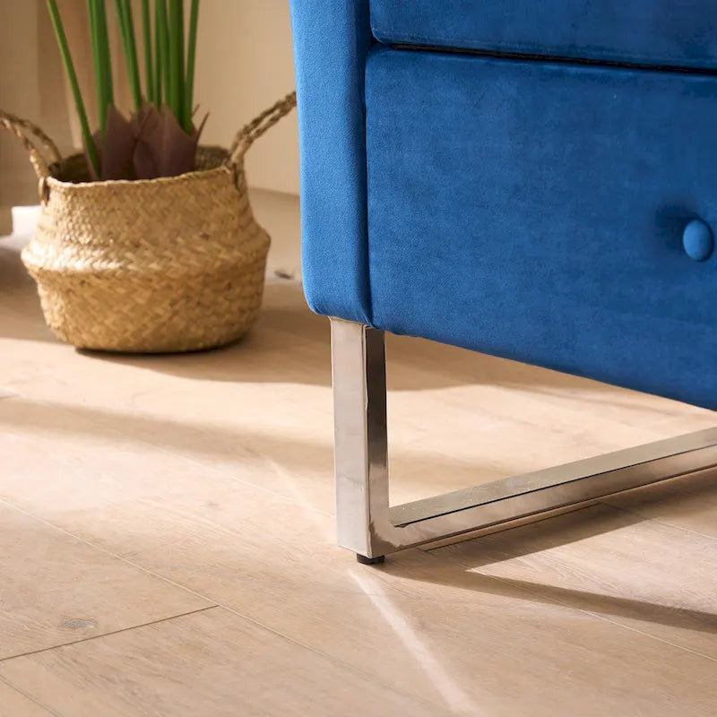 67.91 Wide Velvet Storage Soft Bench with Armrests for Living Room, Entryway and Bedroom