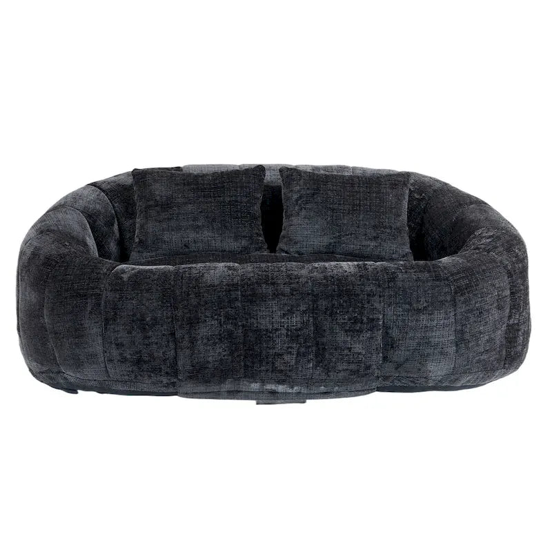 GDFStudio - Laurel Chenille 2-Seater Lazy Sofa with High-Density Foam and Oversized Comfort
