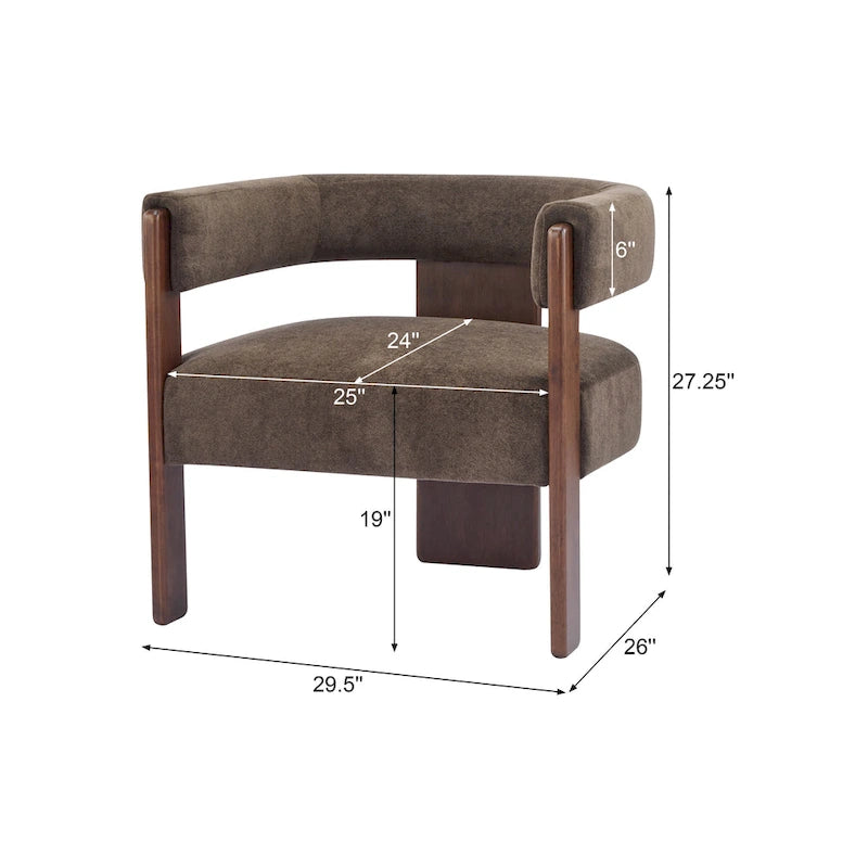 Christopher Knight Home - Emery Modern Upholstered Boucle Fabric Accent Armchair