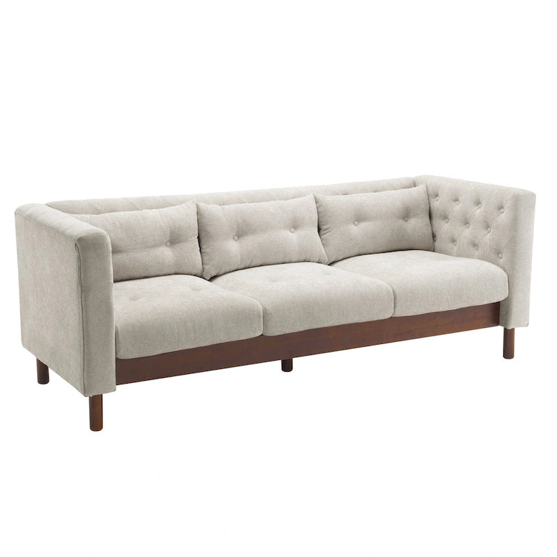 Christopher Knight Home- Modern Upholstered 3-Seater Tufted Sofa Couch for Living Room