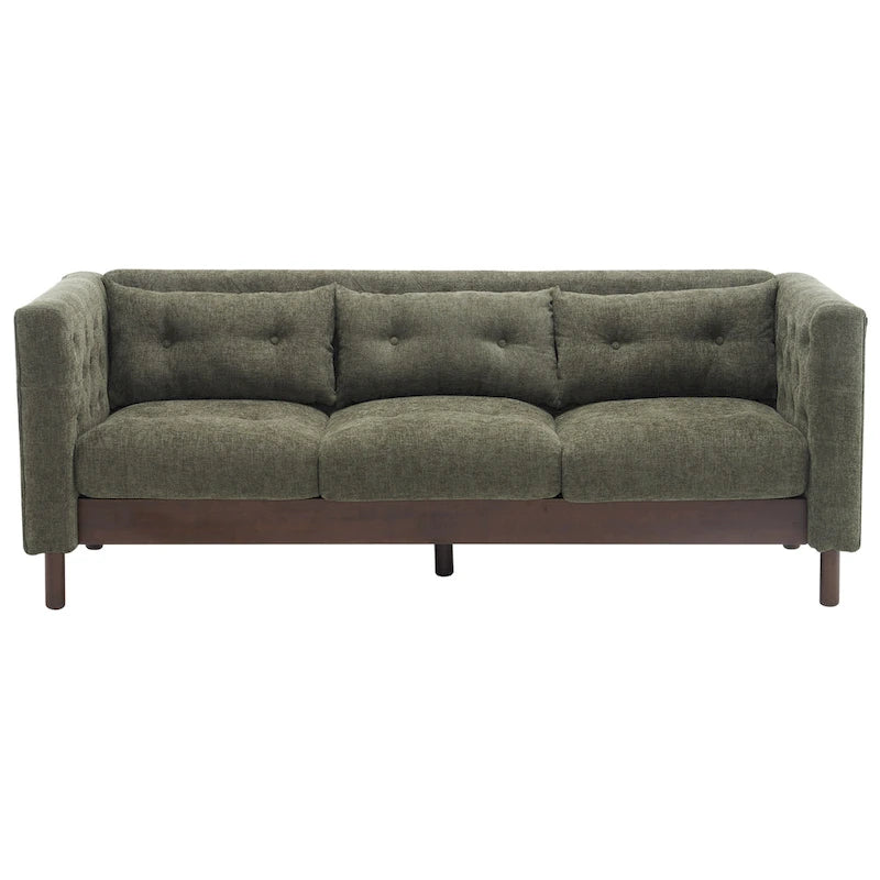 Christopher Knight Home- Modern Upholstered 3-Seater Tufted Sofa Couch for Living Room