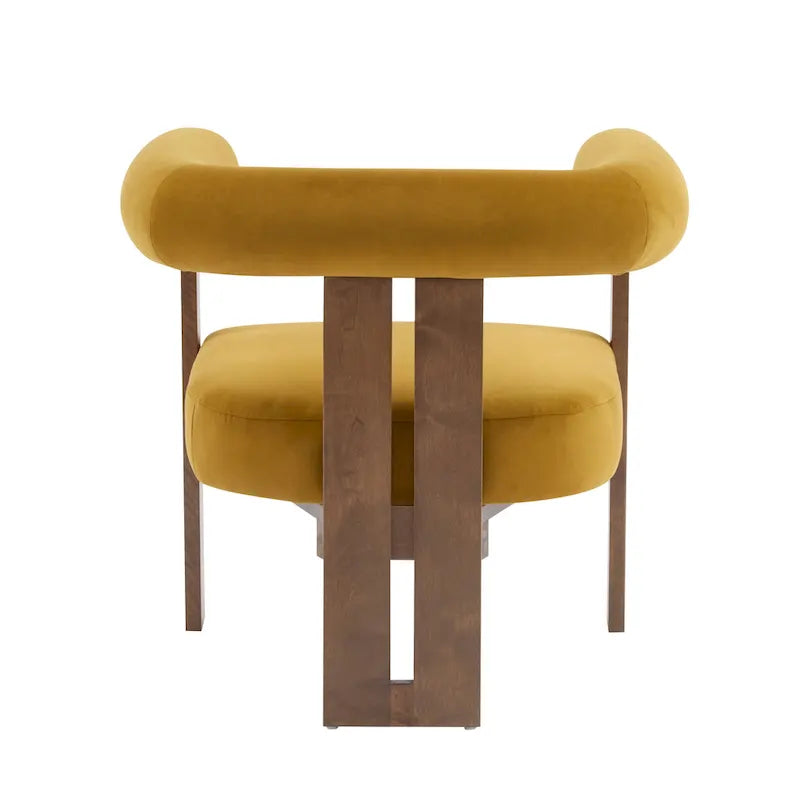 Gilbert Modern Upholstered Round Arm Accent Chair by Christopher Knight Home