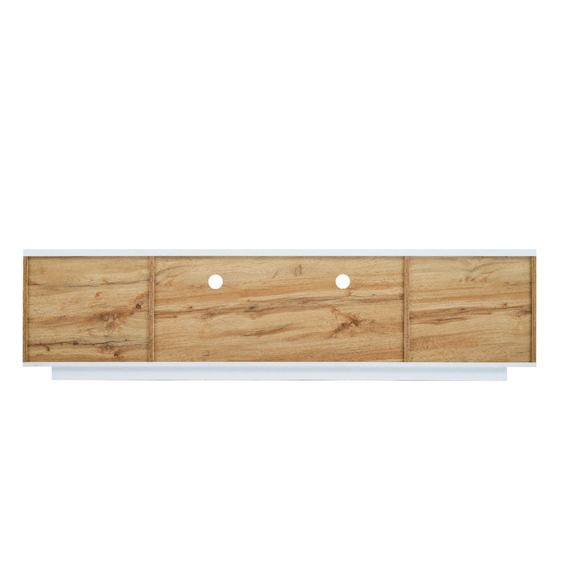 Adley 80-Inch Modern TV Stand with Concealed Storage by GDFStudio