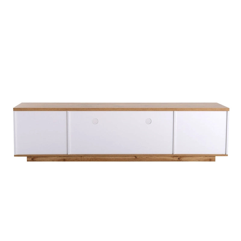Adley 80-Inch Modern TV Stand with Concealed Storage by GDFStudio