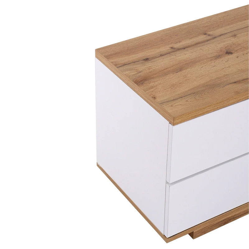 Adley 80-Inch Modern TV Stand with Concealed Storage by GDFStudio