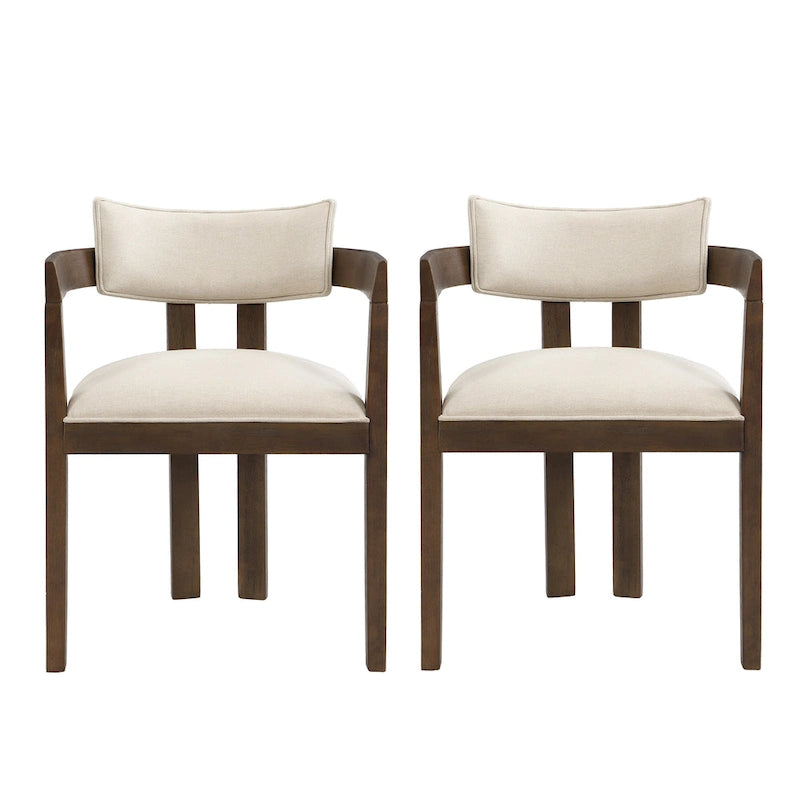 Conrad Sophisticated Modern Dining Chair With Armrest by Christopher Knight Home