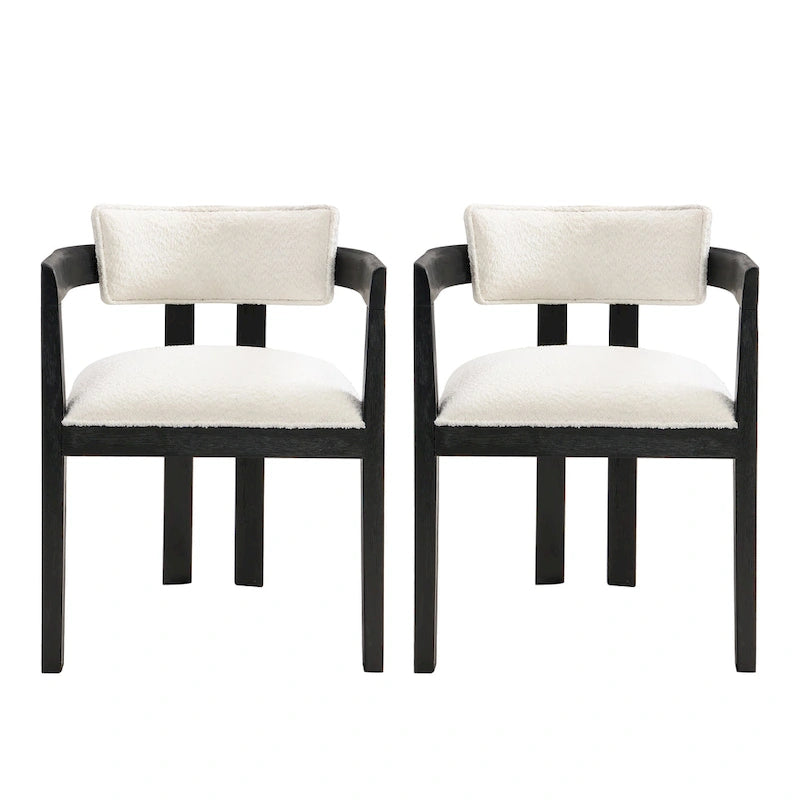 Conrad Sophisticated Modern Dining Chair With Armrest by Christopher Knight Home