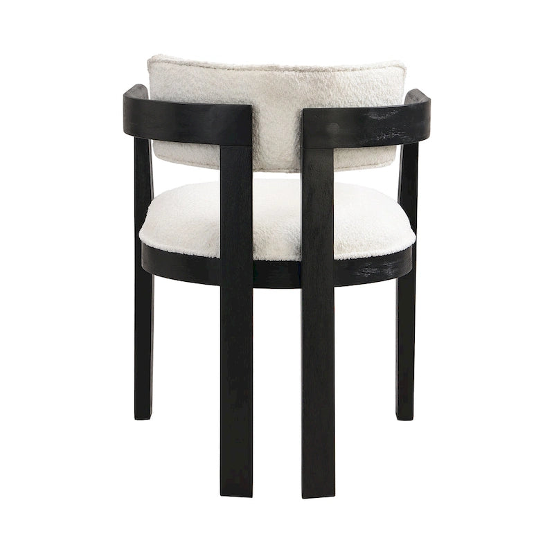 Conrad Sophisticated Modern Dining Chair With Armrest by Christopher Knight Home