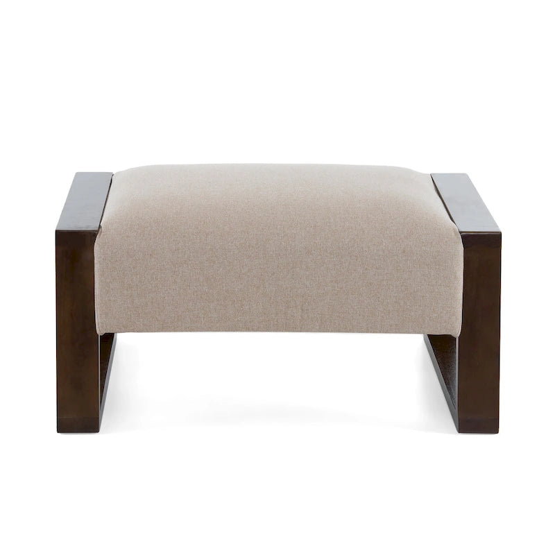 Christopher Knight Home - Harper Modern Beige Upholstered Ottoman for Compact Versatility