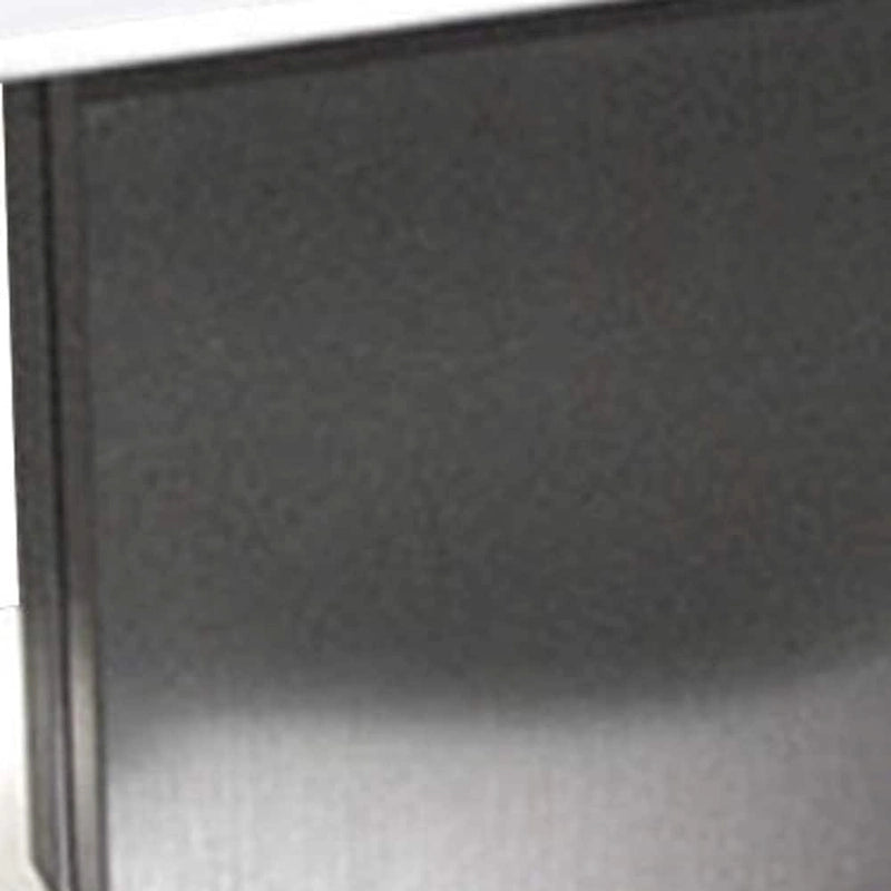 HomeRoots 22  White And Silver Marble And Metal Square Pedestal End Table - 21.5' X '22' X '21.5