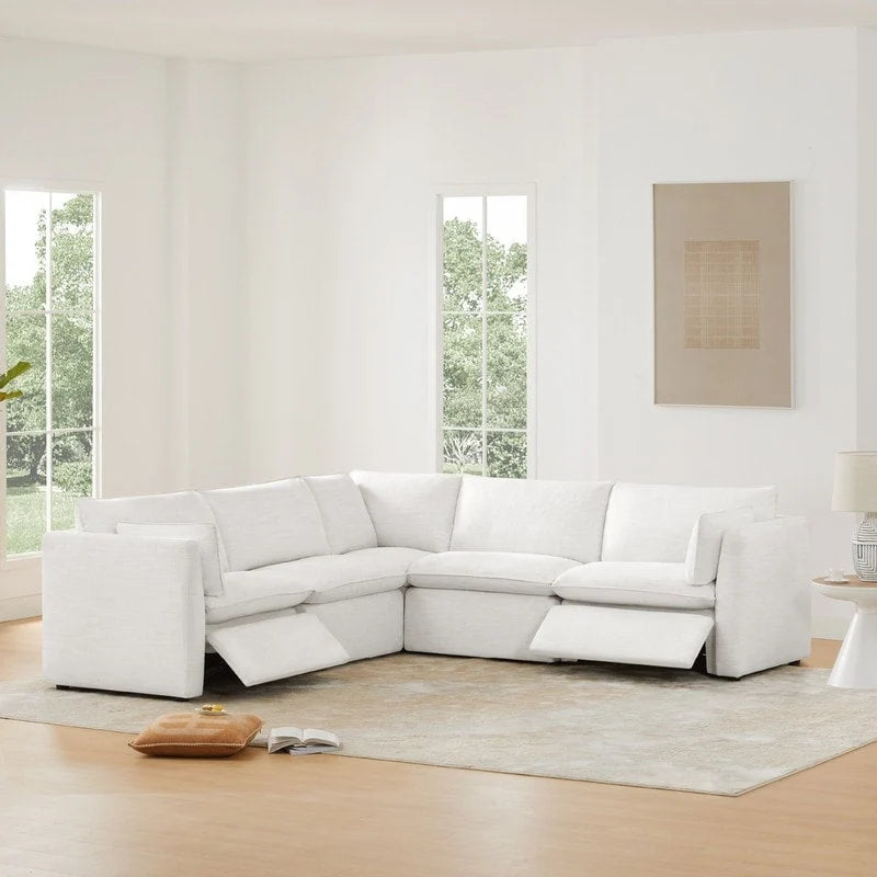 Cypress 107 W Power Reclining Sectional Sofa Couch