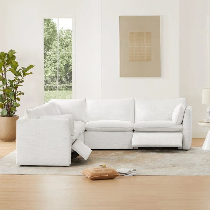 Cypress 107 W Power Reclining Sectional Sofa Couch
