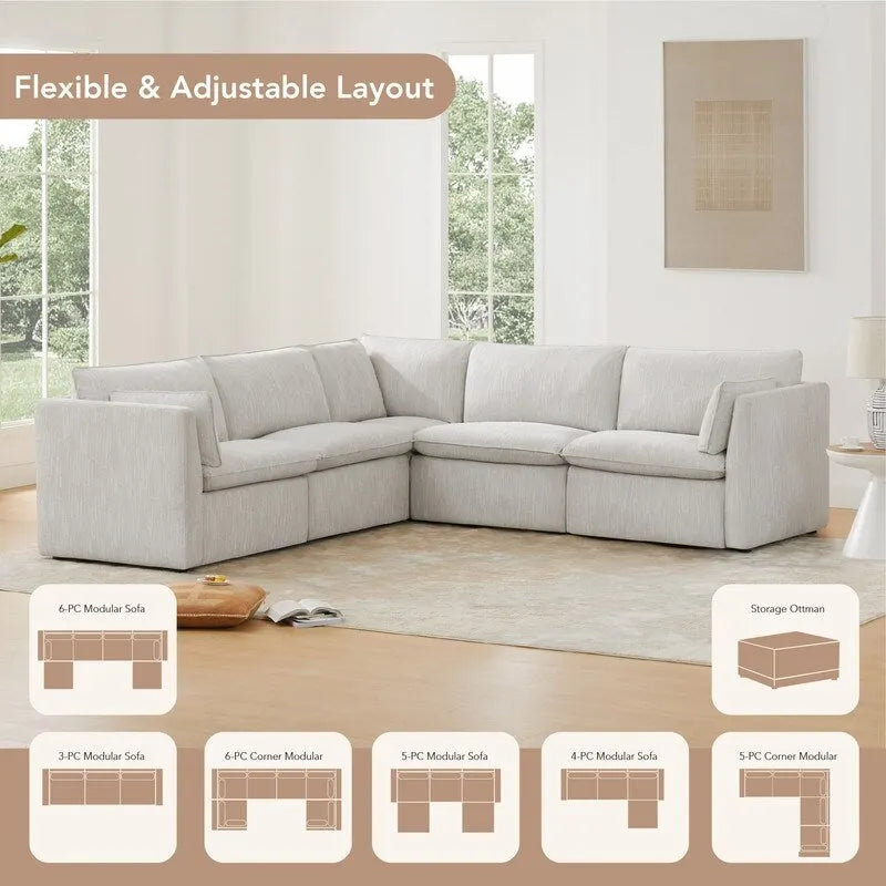 Cypress 107 W Power Reclining Sectional Sofa Couch